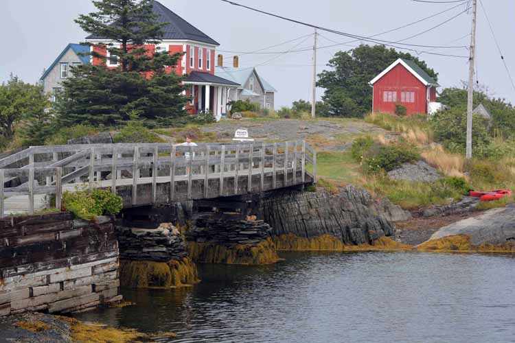 bridge and house